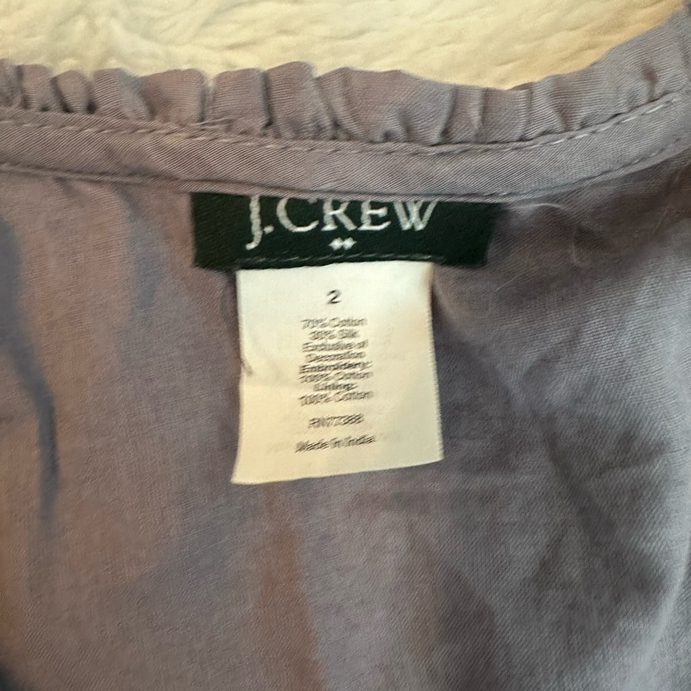 J Crew tank blouse grey size 2 - Picture 2 of 2